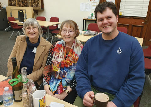Mary Frick, Deb Curtis and Tate Hancox