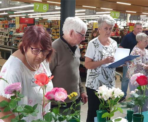 Penelope, Peter and Ruth judging at the show