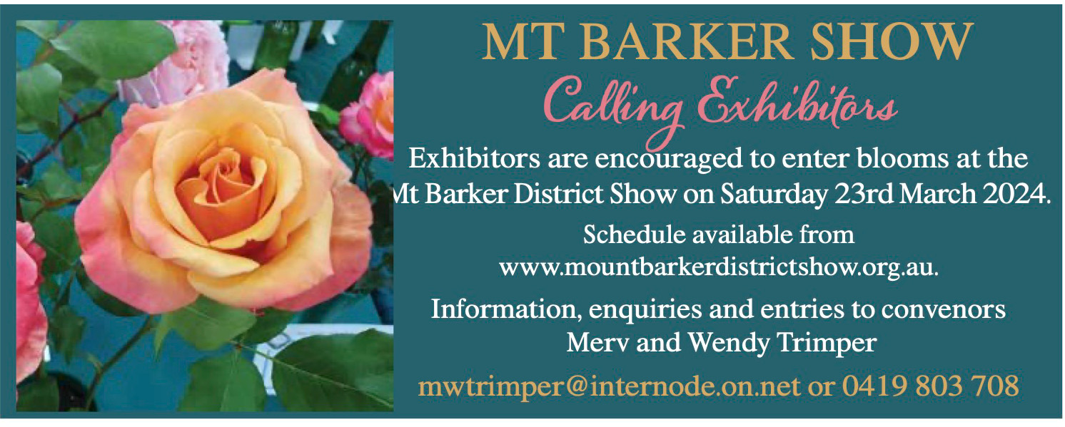 Mount Barker Autumn Rose Show Rose Society Of South Australia